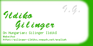 ildiko gilinger business card